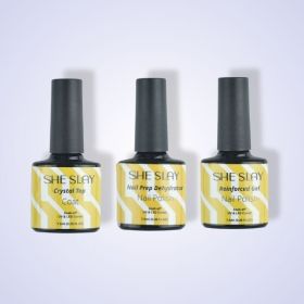 SheSlay Trio Coat Function Gel | UV Soak-Off Nail Prep, Top Coat & Reinforcement â€“ 7.5ml