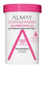 Almay Biodegradable Oil Free Micellar Eye Makeup Remover Pads, 120 count