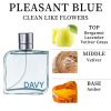 3.4 Fl Oz Men's Eau De Toilette Spray, Long-Lasting Perfume, Notes Of Bergamot, Lavender And Vetiver Grass Flavor, Perfect For Dating, Daily Life