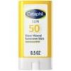 Cetaphil Sheer Mineral Sunscreen Stick SPF 50 0.5 oz Broad Spectrum Face and Body Sun Protection for Sensitive Skin