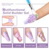 Limegirl Pink Purple Aurora Solid Non Stick Hand Extension Set Nail Gel Polish Dream Color Acrylic Building UV Gel Varnish Nails