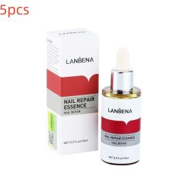 LANBENA 15ml Nail Repair Essence Serum Anti Infection Paronychia Onychomycosis Treatment Foot Care Nail Fungus Removal Gel (Color: 5PCs)