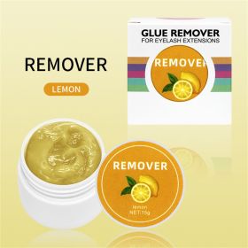 15g Eyelash Glue Lash Extensions Remover Cream Korea Professional Makeup Tools Lash Glue Remover Cream for Eyelash Extension (Color: 15g lemon)