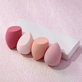 4 Pieces Makeup Sponge Blenders Blending Sponge Foundation Applicator Cosmetic Sponges makeup tools free shipping wholesale (Color: C504-Pink)