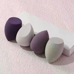 4 Pieces Makeup Sponge Blenders Blending Sponge Foundation Applicator Cosmetic Sponges makeup tools free shipping wholesale (Color: C504-Purple)