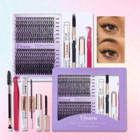 Individual False Eyelashes Mix High-capacity Natural DIY Extension Lashes Cluster Multi Style Fusion eye Makeup tool (Color: 3040)