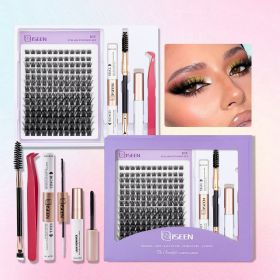 Individual False Eyelashes Mix High-capacity Natural DIY Extension Lashes Cluster Multi Style Fusion eye Makeup tool (Color: xw01)