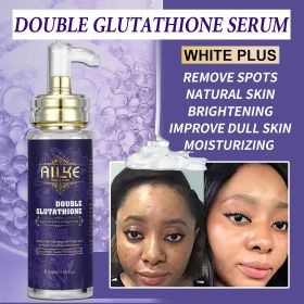 AILKE Brightening Skin Care, With Double Glutathione, Improve Skin Luster, Clean Skin, Smooth Skin, Skin Glowing Set (Color: 100ML Serum)