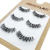 NEW Wholesale Mink Eyelashes 3pair lashes invisible band mink lashes reusable false eyelashes Makeup in Bulk